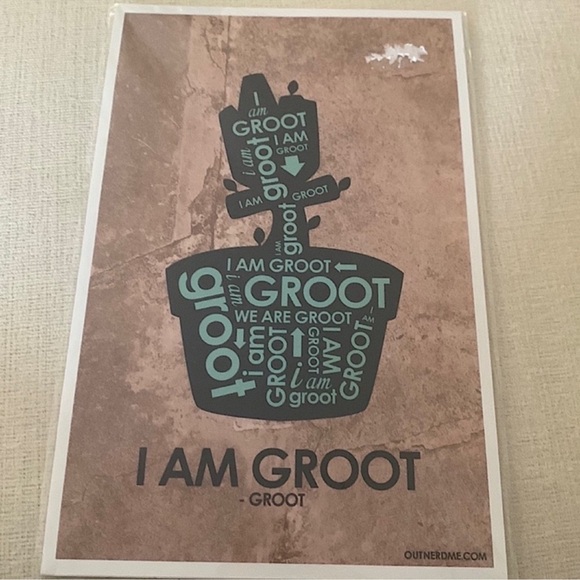 Art Paper Poster "I AM GROOT" by Stephen Poon - Picture 3 of 6